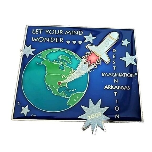 DI Pins Destination Imagination trading Pin 2003 Space Arkansas - Picture 1 of 4